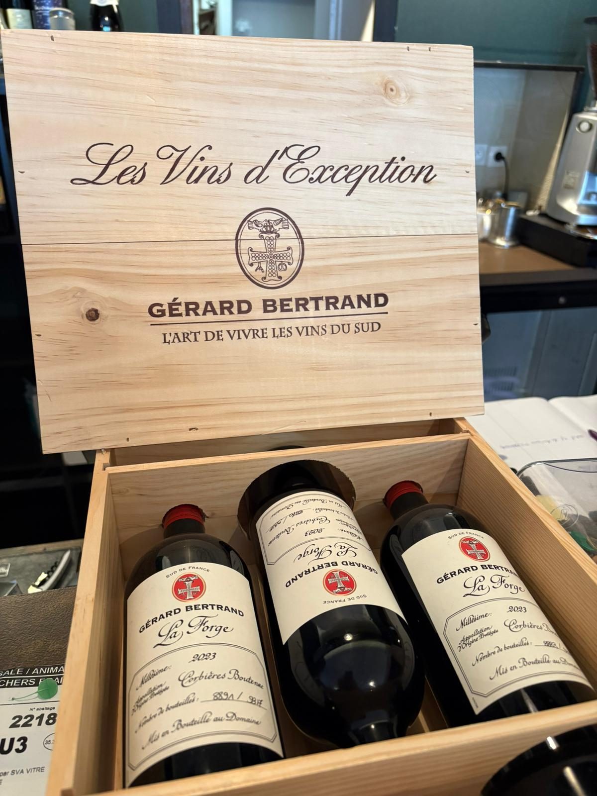 Caisse de vins d'exception